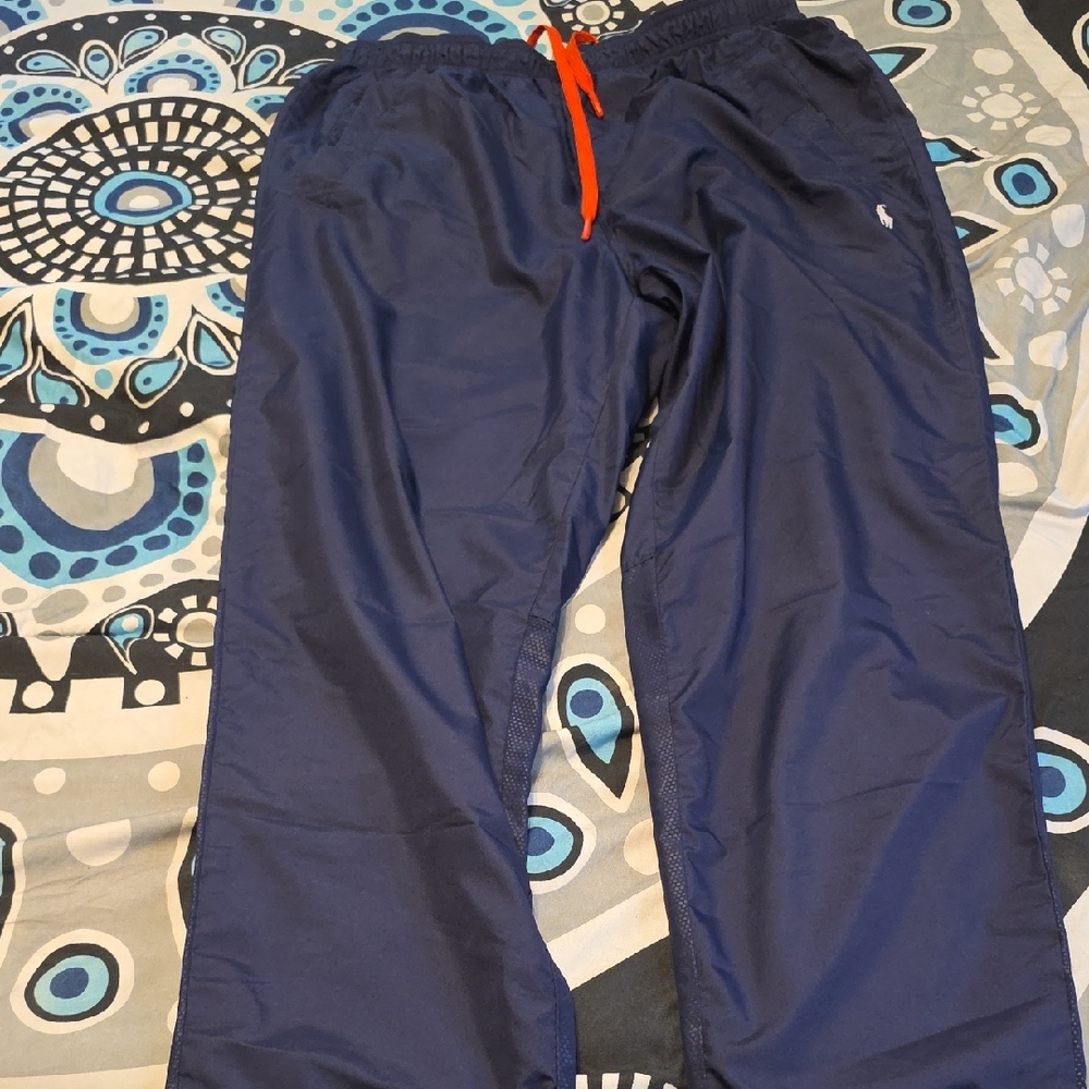 Polo by Ralph Lauren Navy Sweatpants with Red Drawstring